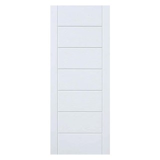 External door FIBER GLASS 80X200 CM WHITE 9P DOOR Door frame Door window ประตูภายนอก ประตูภายนอก FIBER ECO-DOOR 9P 80x20