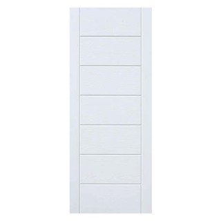 External door FIBER GLASS 80X200 CM WHITE 9P DOOR Door frame Door window ประตูภายนอก ประตูภายนอก FIBER ECO-DOOR 9P 80x20