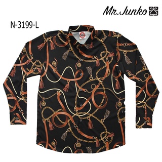 ⚡ ส่งฟรี⚡เชิ้ตแขนยาว Mr-Junko งานต่อลาย ราคาคุ้มค่าที่สุด N-3199