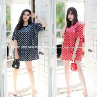 Dress oversized ผ้า กำมะหยี่ พิมล