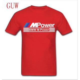 เสื้อผ้าผชGildan เสื้อยืดคอกลม ผ้าฝ้ายแท้ 100% พิมพ์ลาย BMW M POWER E60 E30 E39 E46 F10 สีแดง สําหรับผู้ชายS-5XL