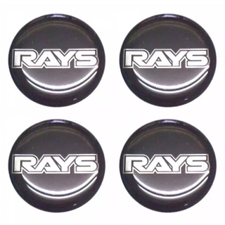 สติกเกอร์ติดดุมล้อ RAYS ขนาด 40mm. 1 ชุดมี 4 ชิ้น