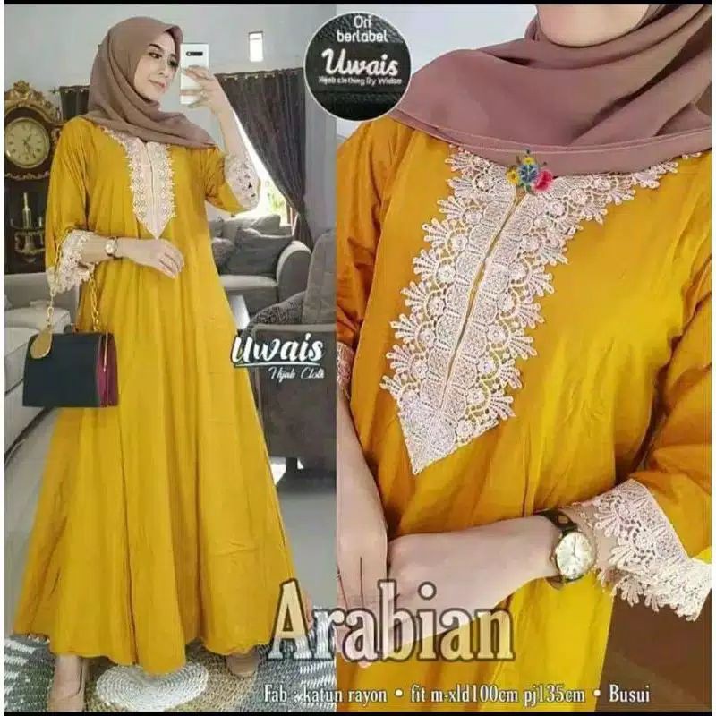 NATASHA ARABIC DRESS | ซุปเปอร์เกรด A RAYON | ชุด ZEMMA ARABIC