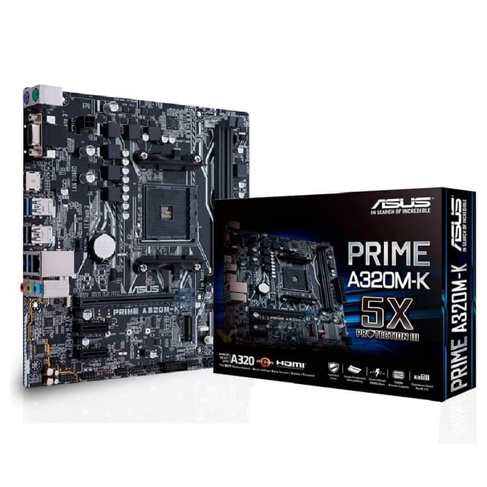 Mainboard Asus A320m-k support AMD Ryzen AM4 DDR4 HDMI VGA M.2 USB 3.1 Micro-ATX