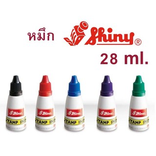 หมึกแท้ shiny หมึกตรายาง สีชัด ปั้มสวย