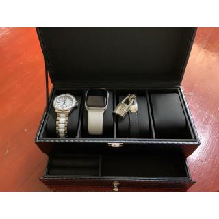 กล่องนาฬิกา 4 เรือน กล่องใส่นาฬิกา กล่องหนังใส่นาฬิกา กล่องเก็บนาฬิกา Watch Box บุกำมะหยี่