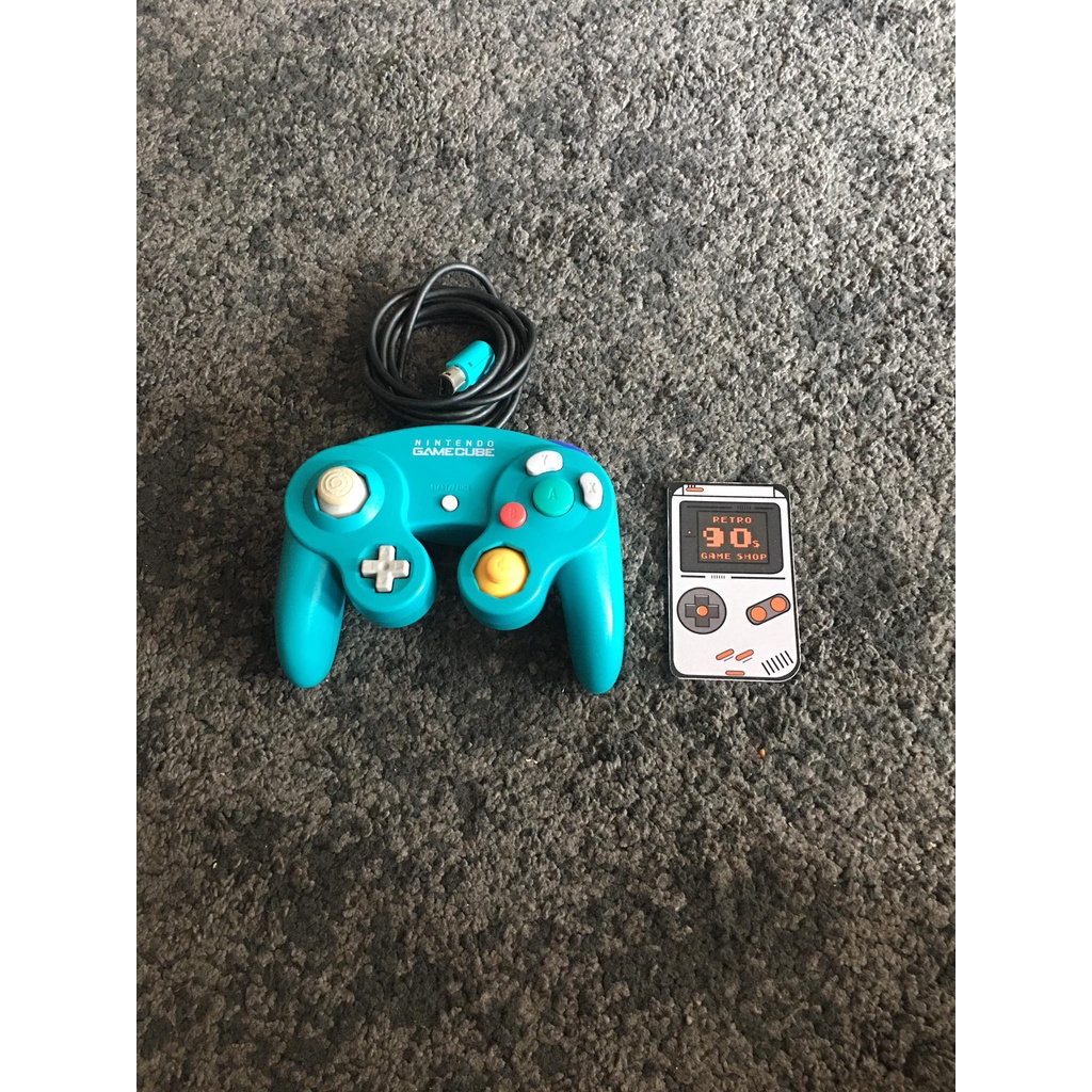 Nintendo Game Cube  Joy Controller Emerald Blue Rare /Japan