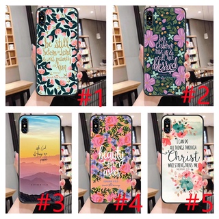 เคสโทรศัพท์มือถือ ลายดาว สําหรับ Samsung Galaxy A6 A8 A9 Plus Star Pro A03 Core A03S A10 A11 M11 230411 เคสโทรศัพท์มือถือแบบนิ่ม ลายคัมภีร์ไบเบิล พระเยซู คริสเตียน สีดํา