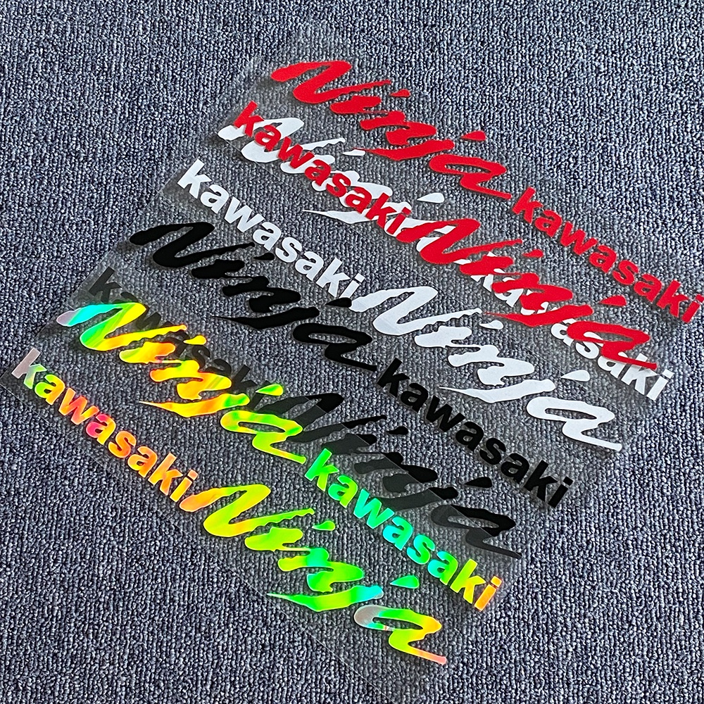 สะท้อนแสงสัญลักษณ์รถจักรยานยนต์ Badge Decal ถังล้อ Ninja 250 300 600 สติกเกอร์สําหรับ Ninja 250R 300