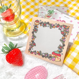 miniginn - Strawberry memopad กระดาษโน้ต จดบันทึก เมโมแพด