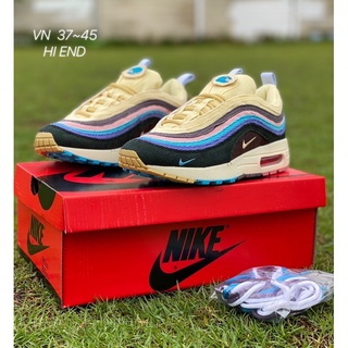 (พร้อมส่ง)รองเท้าผ้าใบไนกี้แอร์แม็ก97(AirMax97)มีผู้หญิงและผู้ชาย sizผู้หญิ36-45สินค้าพร้อมส่ง(ฟรีกล่อง)เผื่อ1ใสคะ