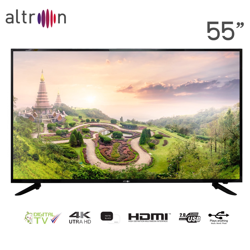 Altron 4K Ultra HD LED Digital TV ขนาด 55 นิ้ว รุ่น LTV-5512 ประกันเครื่องและหลอดภาพ 3 ปี
