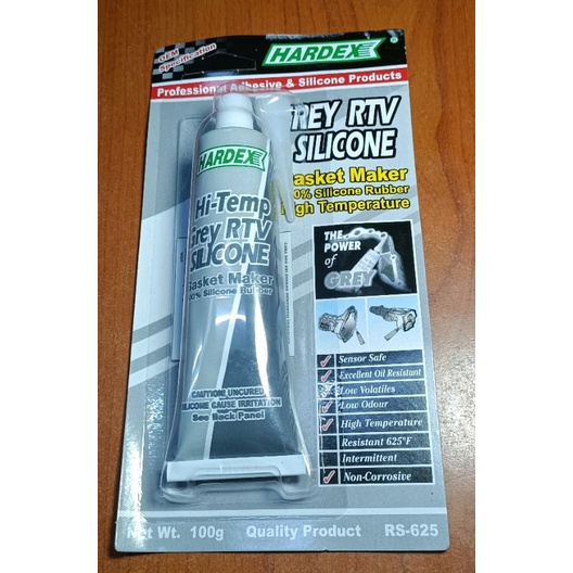 HARDEX GREY RTV SILICONE HIGH TEMPERATURE GASKET MAKER RS-625