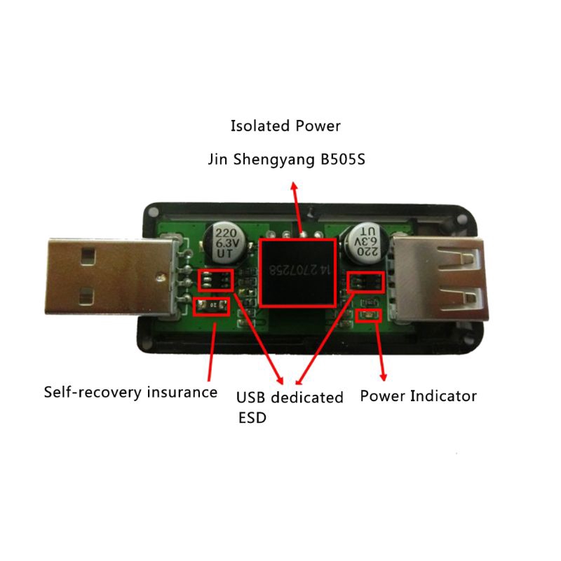 Usb To Usb Isolator 12 Mbps ความเร็ว Adum 4160 / Adum 316