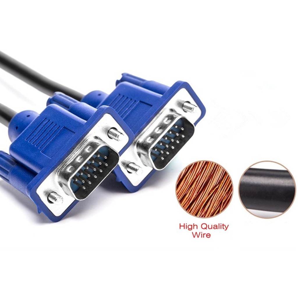 【ส่งไวจากไทย】VGA Cable 1.5m สายต่อจอ สายต่อ Monitor#A-051