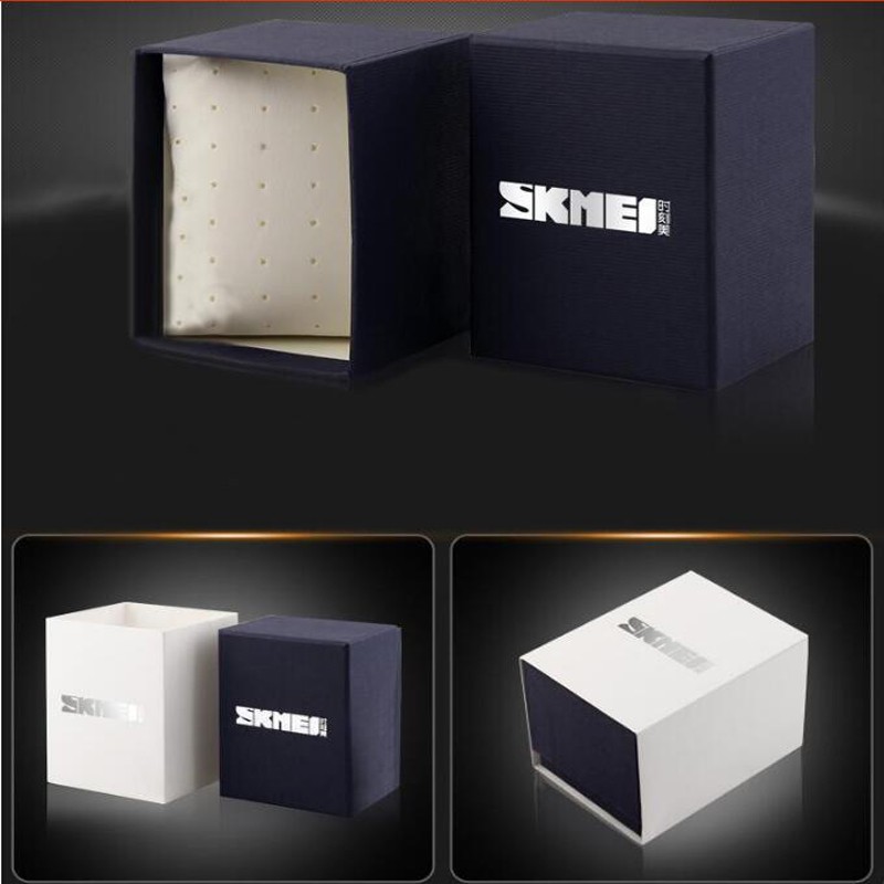 SKMEI Original Watch Box กล่องโลหะ และกล่องสีน้ําเงิน