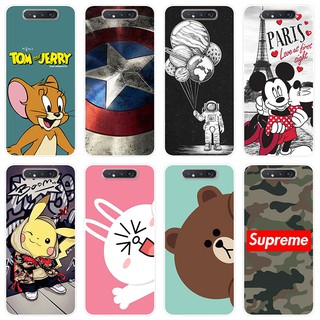 เคสสำหรับ Samsung Galaxy A80 Case Silicone Back Cover Soft Casing Samsung A80 GalaxyA80 cartoon TPU เคส