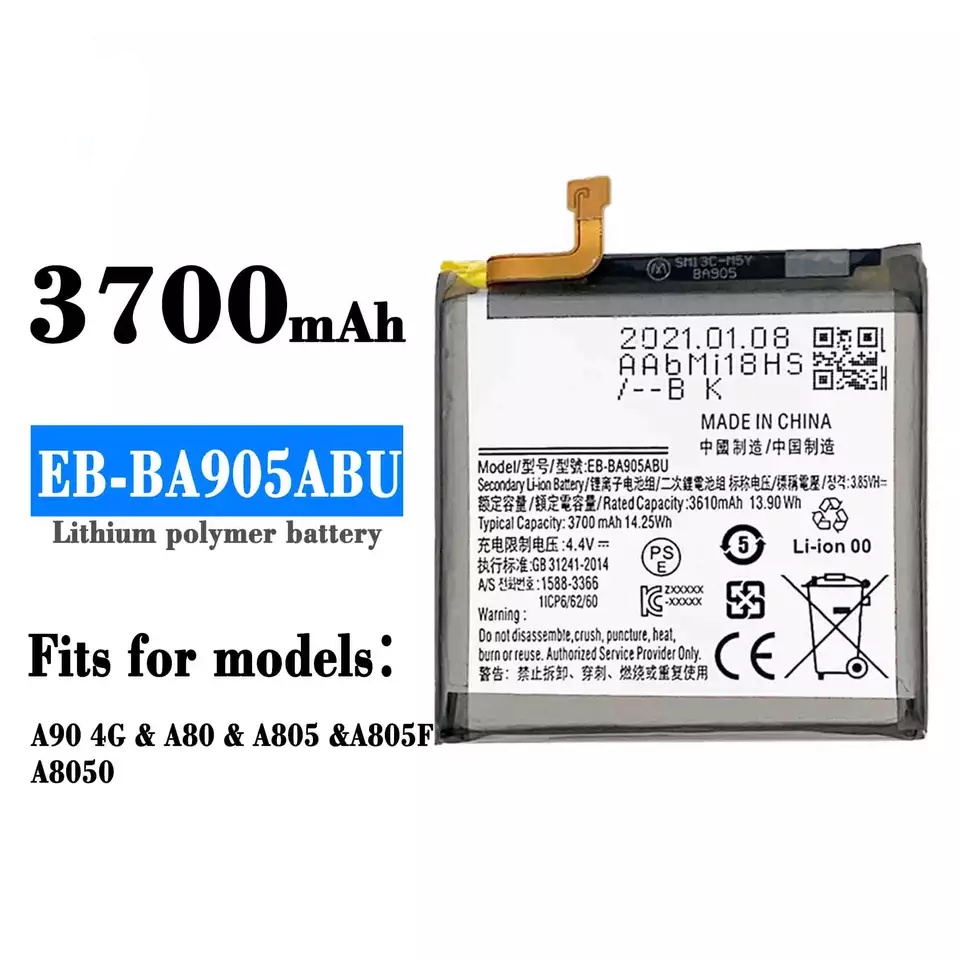 แบตเตอรี่ ใช้กับ Samsung A80 A90 Battery For Samsung A80 A90 A805 A905 รับประกัน 6 เดือน