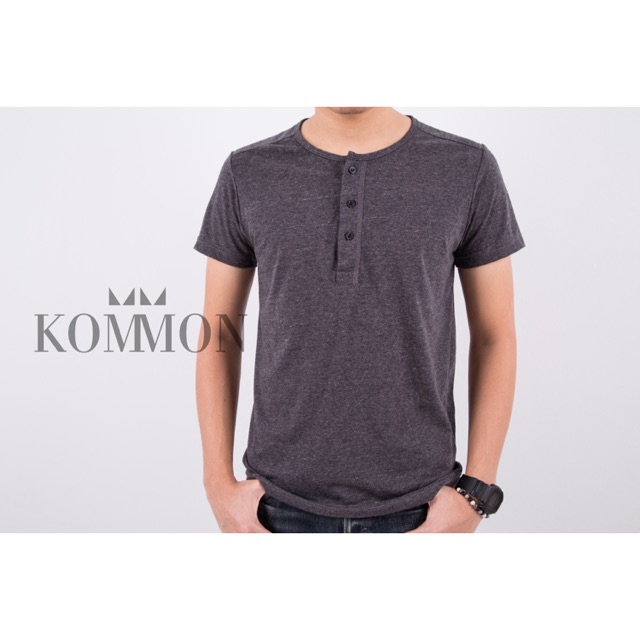 Henley shirt - dark gray
