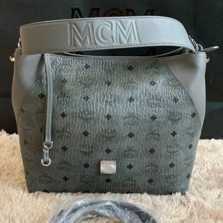 สด-ผ่อน📌แท้💯 MCM Klara Medium Diamond Visetos Grey