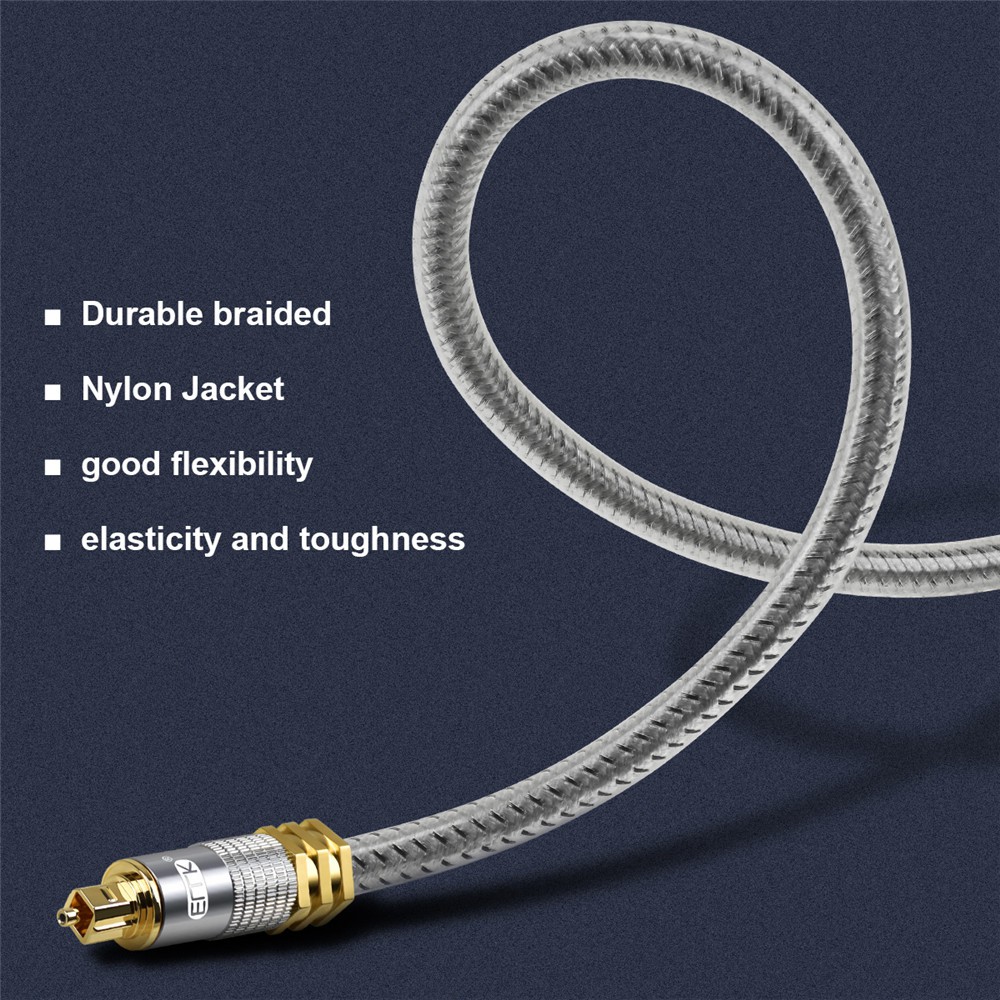 Top Grade Spdif Optical cable Gold Connector Digital Fiber Optical Toslink Audio cable OD8.0mm 1m 1.5m 2m 3m 5m