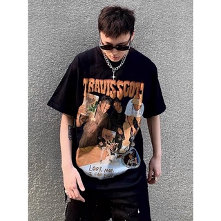 Spenzer.street |  🔥 travis scott tee เสื้อโอเวอร์ไซส์ แฟชั่น สตรีท rapper travis ทราวิส 2pac ฮิต 2022  มาใหม่