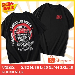 【NEW】เสื้อยืดคอกลมสกรีนลาย SAMURAI BIKER
