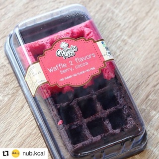 📌คีโต📌 🧇Keto Waffle 2 flavors🍓🍫 2 รสชาด เบอรี่, โกโก้  เนื้อนุ่ม