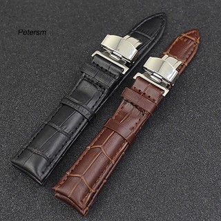 Pst_unisex นาฬิกาข้อมือสายคล้องหนังแบบพับได้