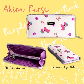 กระเป๋าสตางค์ใบยาว ซิปรอบ รุ่น Akira แบรนด์ PAZZAPORN