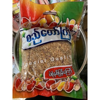 สินค้าพม่าถั่วยำตรากลองขนาด1000กรัมราคาถุงละ150บาท