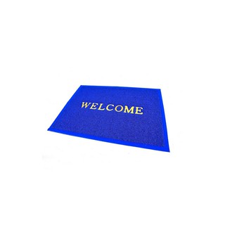 พรมดักฝุ่น WELCOME 50X70 น้ำเงิน HLS | HOME LIVING STYLE | 3G-4 50X70 BLUE พรมนอกบ้าน พรมปูพื้น พื้นและผนัง พรมดักฝุ่น W