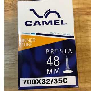 ยางในจักรยาน คาเมล camel 700x32/35c หัวใหญ่/เล็ก ยาว 48 mm