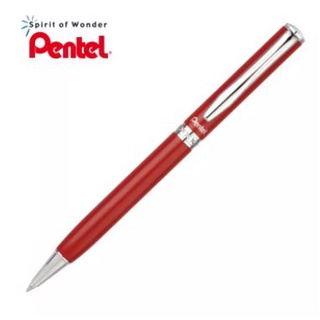 Pentel ปากกาลูกลื่น เพนเทล Sterling 0.8mm B811 - ด้ามสีแดง