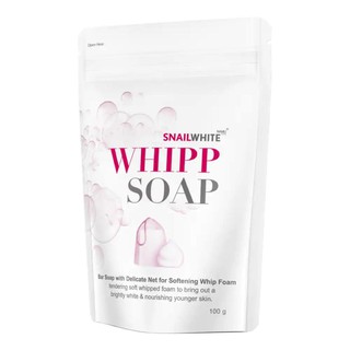 Snail White Whipp Bar Soap สเนลไวท์ วิป โซป เพื่อผิวขาวใสกระชับอ่อนเยาว์ 100g.