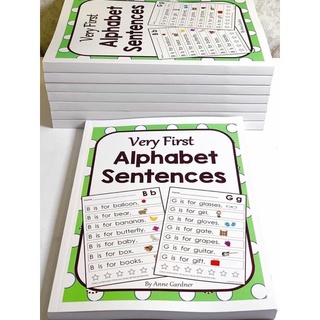 หนังสือฝึกอ่านสำหรับเด็ก Very First Alphabet Sentences