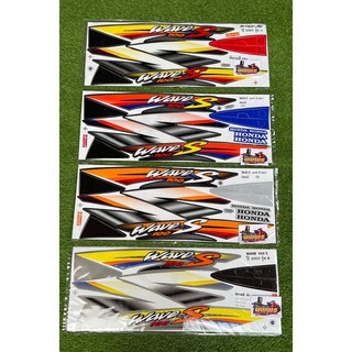 สติ๊กเกอร์เวฟ100 ปี2003 สติ๊กเกอร์WAVE100s ปี2003 ( สีสด เคลือบเงาแท้ )
