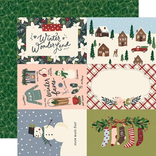 Winter Cottage Double-Sided Cardstock 12"X12"