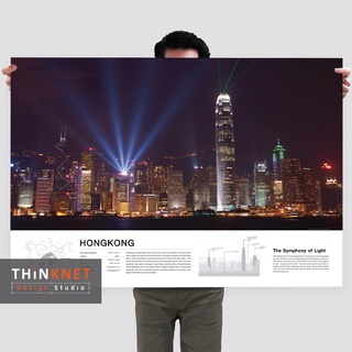 โปสเตอร์ภาพทิวทัศน์เมืองฮ่องกง Hong Kong City View