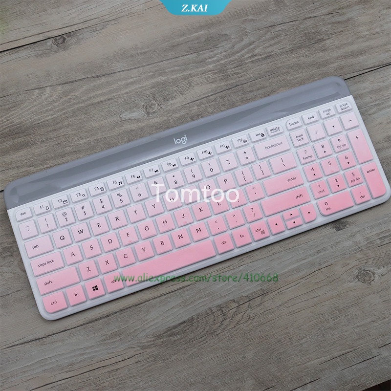แผ่นซิลิโคนครอบคีย์บอร์ด กันฝุ่น สําหรับ Logitech MK470 K580 [ZK]