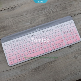 แผ่นซิลิโคนครอบคีย์บอร์ด กันฝุ่น สําหรับ Logitech MK470 K580 [ZK]