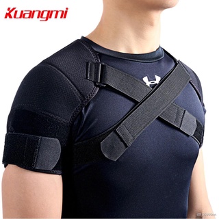 Kuangmi 7k-foam Double Shoulder Brace Adjustable Sports Shoulder Support Belt Back Pain Relief Double Bandage Cross Comp