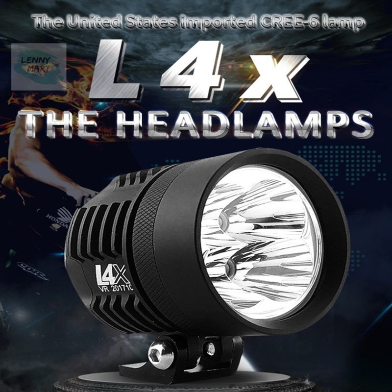 Lighting 571 บาท 【game sea】ไฟสปอร์ตไลท์ มอเตอร์ไซค์ หลอด CREE รุ่น L4X LED 4ชิป กำลังไฟ 40watt กันน้ำ 100%สำหรับมอเตอร์ไซต์ รถยนต์ รถบรรท Motorcycles