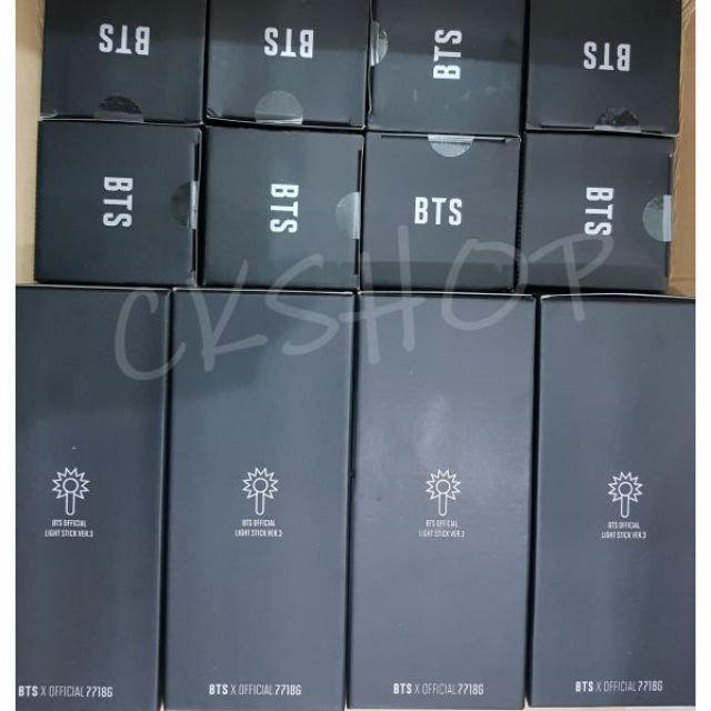 แท่งไฟ BTS ระเบิด3 แท่งเรืองแสงแท้