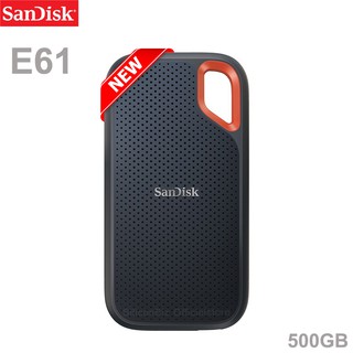 SanDisk Extreme® Portable SSD V2 500GB อ่านสูงสุด 1,050MB/s เขียนสูงสุด 1,000MB/s (SDSSDE61-500G-G25) รับประกัน 5 ปี