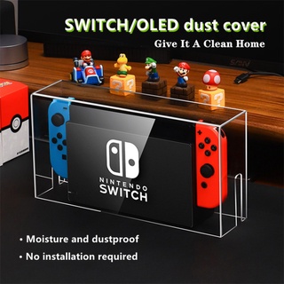 【7·7】Nintendo Switch/oled ฝาครอบเกมคอนโซล กันฝุ่น อะคริลิคใส กระจายความร้อน กันหล่น กล่องเก็บอุปกรณ์เสริม