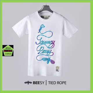 Beesy เสื้อคอกลม ชาย หญิง รุ่น Tide rope สีขาว