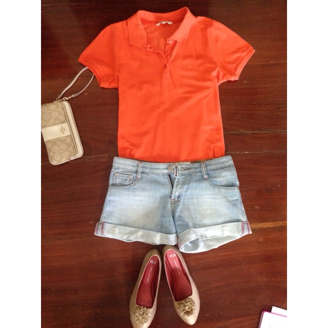 เสื้อโปโล AIIZ สีส้ม sizes