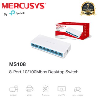 MERCUSYS MS108 - 8 PORTS (สวิตช์)10/100Mbps DESKTOP SWITCH