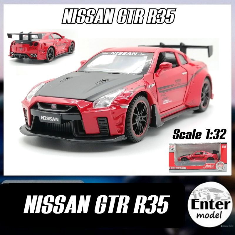 โมเดลรถ NISSAN GTR R35 มีเสียงมีไฟ มีกล่องตรวจสอบและจัดส่งจากไทย เปิด ...